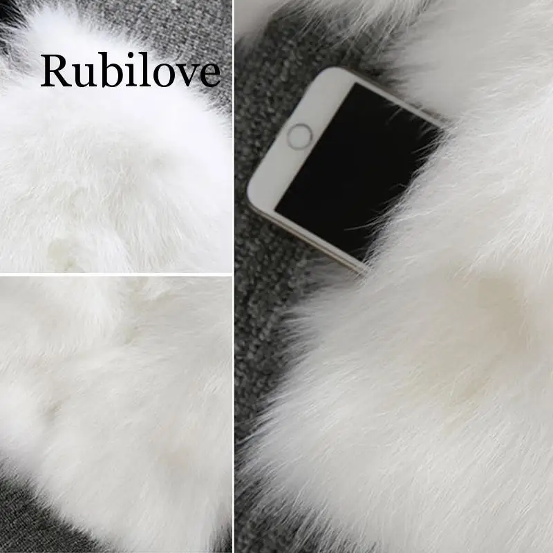 Шуба из искусственного меха, короткая шуба, черная, белая, имитация шубы из кроличьего меха, стильная куртка с рукавом 3/4, приталенная, модная, размера плюс, 3XL