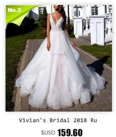 Vivian's Bridal Элегантное свадебное платье с цветочным принтом сексуальное платье с двойным v-образным вырезом и коротким шлейфом из мягкой органзы Vestido-De-Novia Robe-De-maripe