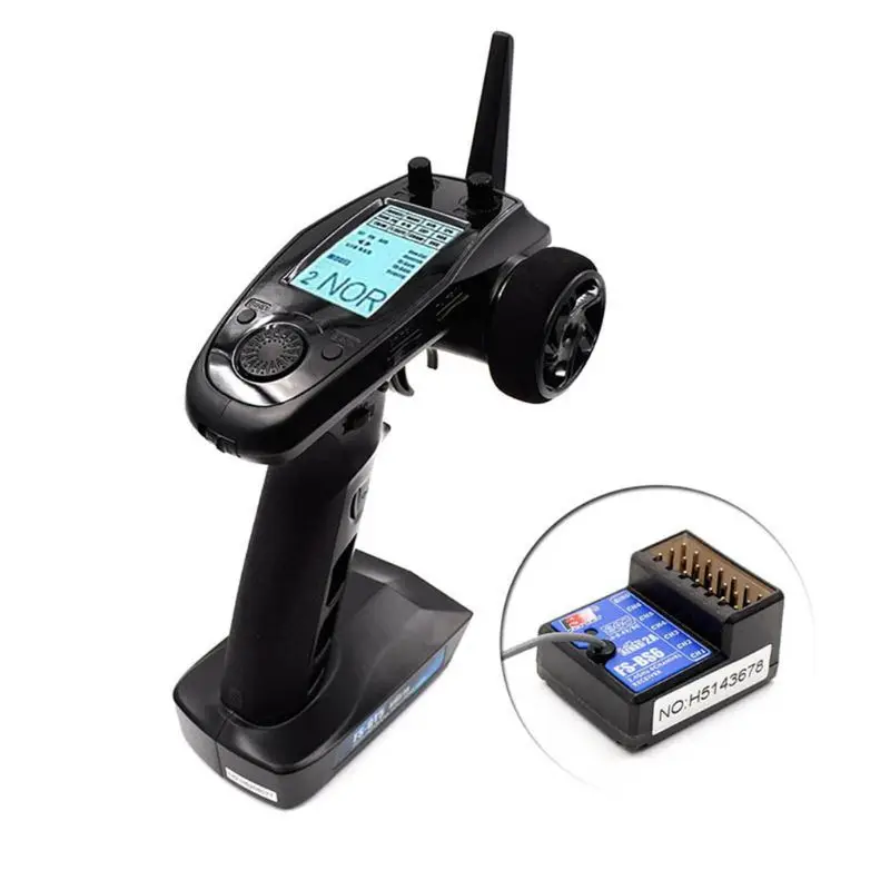 Flysky FS-GT5 6CH AFHDS RC Transmitter with FS-BS6 Receiver for RC Car Boat