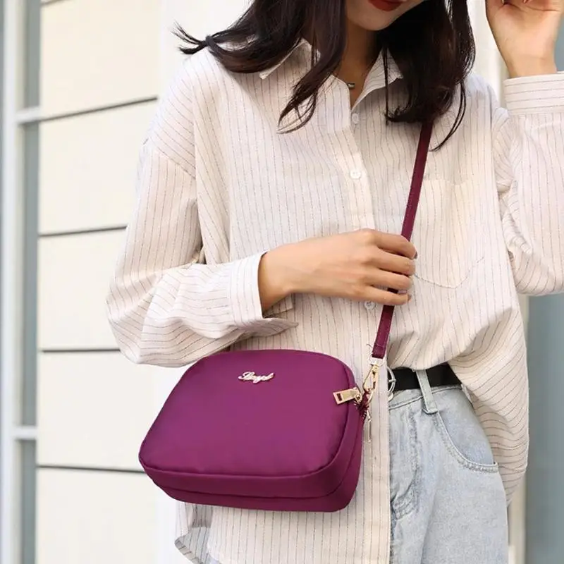 

Casual Messenger Bag Hot Selling Personality Portable Soft Surface Women Pure Clutch Zipper Elegant Shoulder Handbags