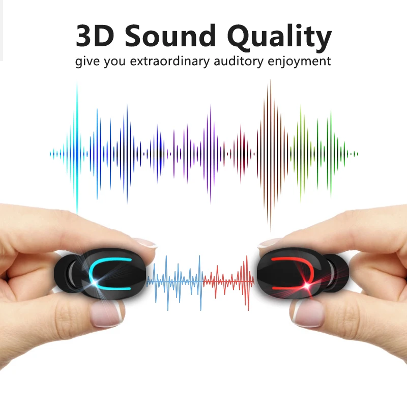 Bluetooth Earphones TWS Wireless Blutooth 5 0 Earphone Handsfree Headphone Sports Earbuds Gaming Headset Phone PK i60 i9000