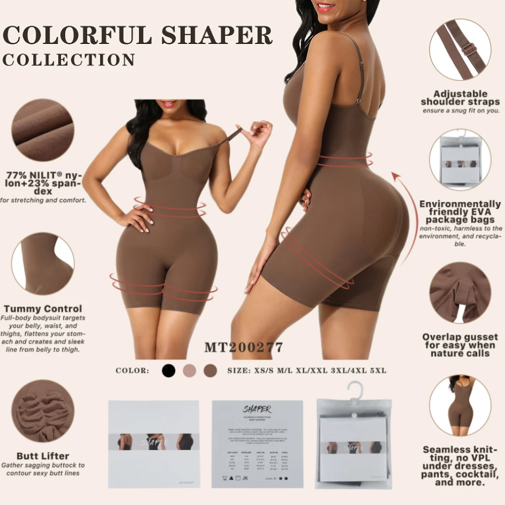 Body Shaper Fajas Colombianas Seamless Women Bodysuit Slimming Waist Trainer Shapewear Push Up Butt Lifter Corset Reductoras low back shapewear