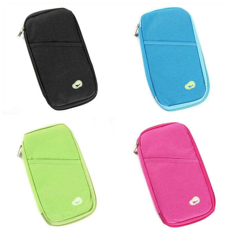 

Travel Passport Credit ID Card Cash Wallet Purse Holder Case Document Bag Casual Simple Solid Unisex Multifunction ID Holders