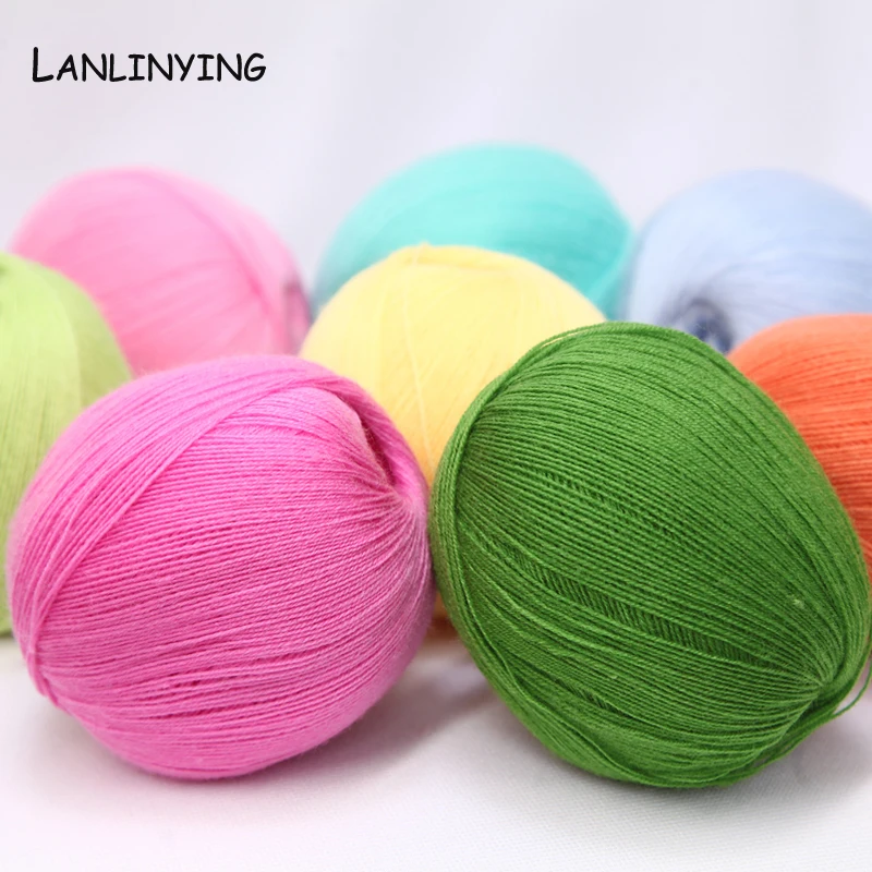 Thin Yarn 50g/Ball Baby Crochet Yarn By 2.0mm Crochet Hooks Hand Knitted Baby Wool Thin Yarn For