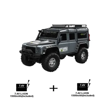 

ZP1001 1/10 2.4G 4WD Rc Car 2 Battery Toys Proportional Control Retro Vehicle W/ LED Light RTR Model Remote Control Kid Toys,Gre