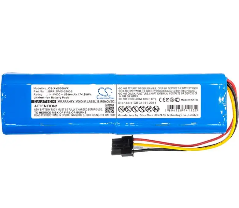 

cameron sino 5200mah battery for XIAOMI Mi Robo Mijia Roborock S50 S51 Millet Sweeper BRR-2P4S-5200S Vacuum Battery