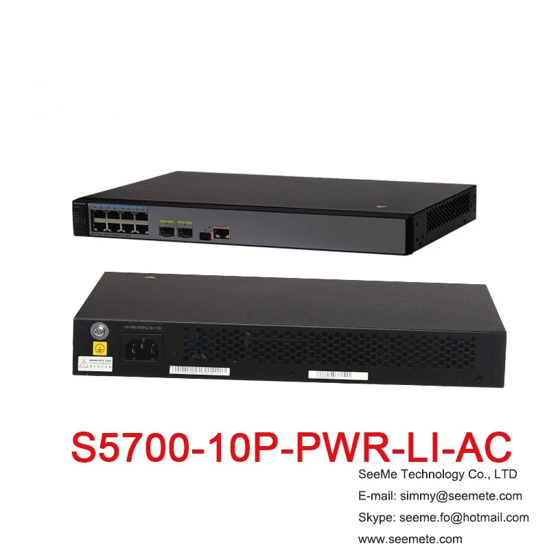 Коммутатор HW S5700-10P-PWR-LI-AC S5700 8 Ethernet 10/100/1000 PoE + порты 2 Гб SFP AC 110/220 В | Мобильные