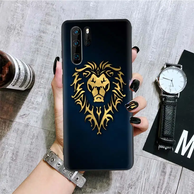 BA117-6 Поражает World of военных кораблей черная крышка чехол для телефона для huawei Коврики 30 20 10 P30 P20 P10 Pro Lite P Smart Z роскошный корпус под плетенную сумку - Цвет: BA117-6