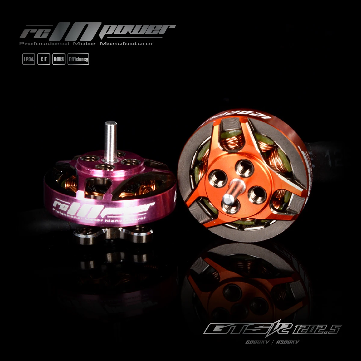 4 шт. RCINPower GTS V2 1202 5 6000/11500KV 1 ~ 4S бесщеточный двигатель для радиоуправляемого дрона
