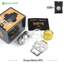 Подлинный Dovpo, пусковое Blotto RTA атомайзер 2/6 мл Capacirty Танк 510 нить 26 мм Диаметр Vape Танк Поддержка двойные катушки или Одиночная катушка