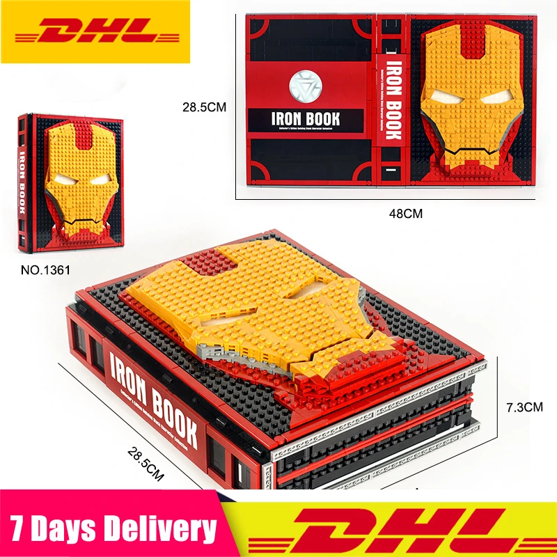 

2019 IN STOCK SY1361 2615Pcs Marvel Avenger Iron Man Collections Book Building Blocks Bricks Toys Christams Gifts For Children