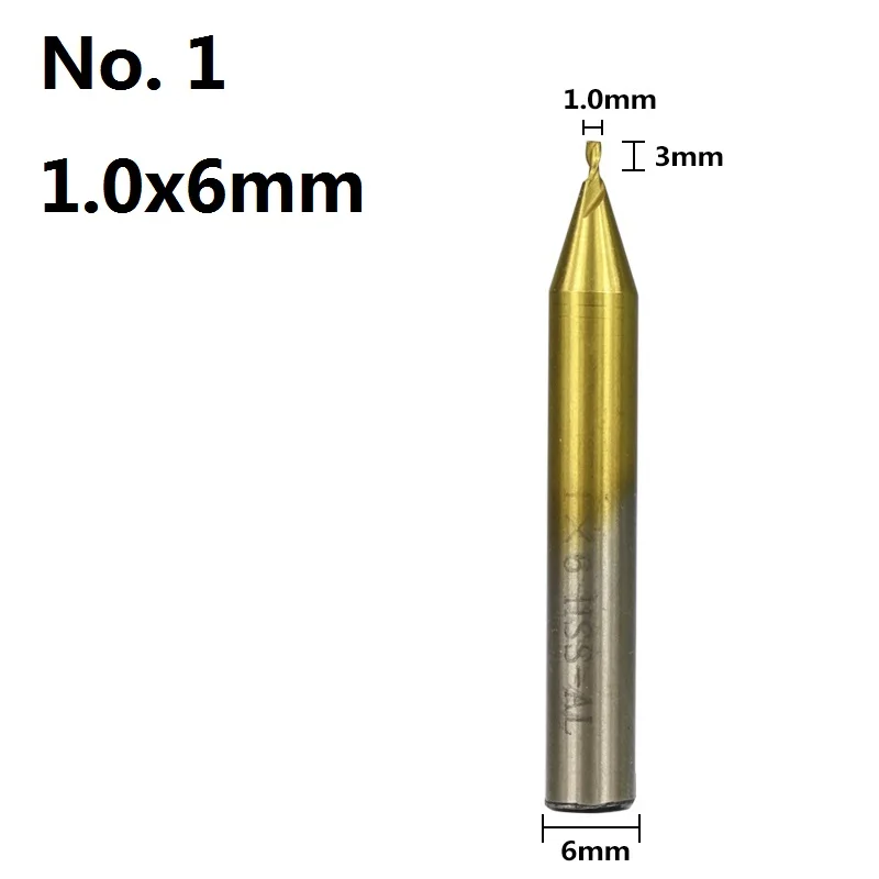 XCAN 1 шт. 6 мм хвостовик с Оловянным покрытием HSS Вертикальный Станок для нарезки ключей резаки для автомобильных дверей ключ резак машина часть 1,0 1,5 2,0 2,5 3,0 4,0 5,0 - Цвет: 1.0x6mm