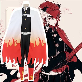 

Anime Demon Slayer: Kimetsu no Yaiba Cosplay Rengoku Kyoujurou Costume Men Costume Kimetsu no Yaiba Cosplay
