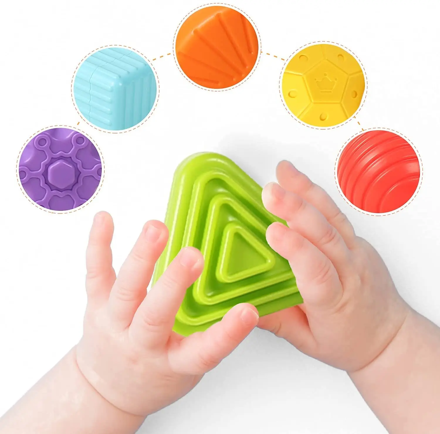 Cube d'activité Montessori pour bébé, jouet mentaires oriel, trieur de  formes pour enfants de 1