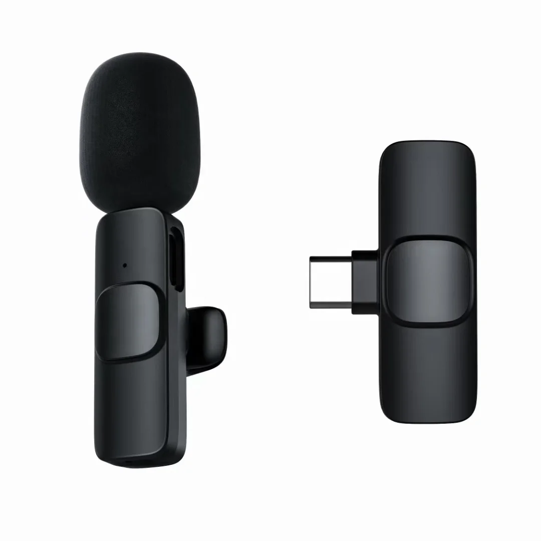 Wireless Lavalier Microphone Studio Gaming for iPhone Type-C PC Computer Lapel Clip Professional Mic Live Broadcast Mobile Phone |