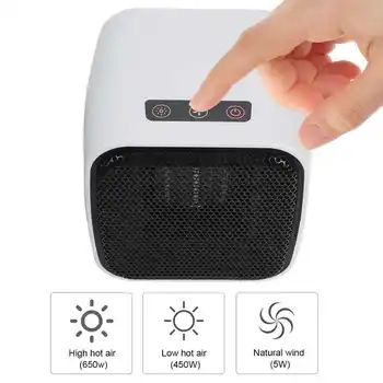 

Intelligent Desktop Electric Heater Home Office Cold Warm Dual Use Heating Fan White 220V Electric Winter Hand Warmer