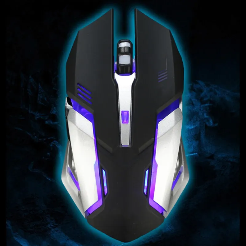 

2.4GHz Rechargeable Wireless Mice USB Optical Game Backlight Mouse Compatible For PC Laptop LED Light Silent Optical Mice Mouse