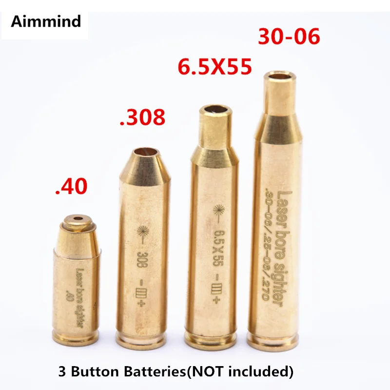 (Без батареек) охотничий красный лазерный бокс CAL.308 .40.6.5 x55 Cal.30 06 картридж