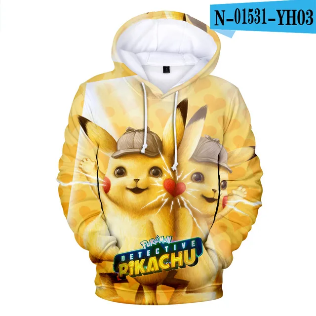 3dwy-1051 Pikachu Pokemon Go 3D Graphic Sweatshirt Hoodies Men Women Umbreon Sweatshirts Hoodie Men Pullover Boys Game Jacket Clothes - Цвет: 3dwy-1051