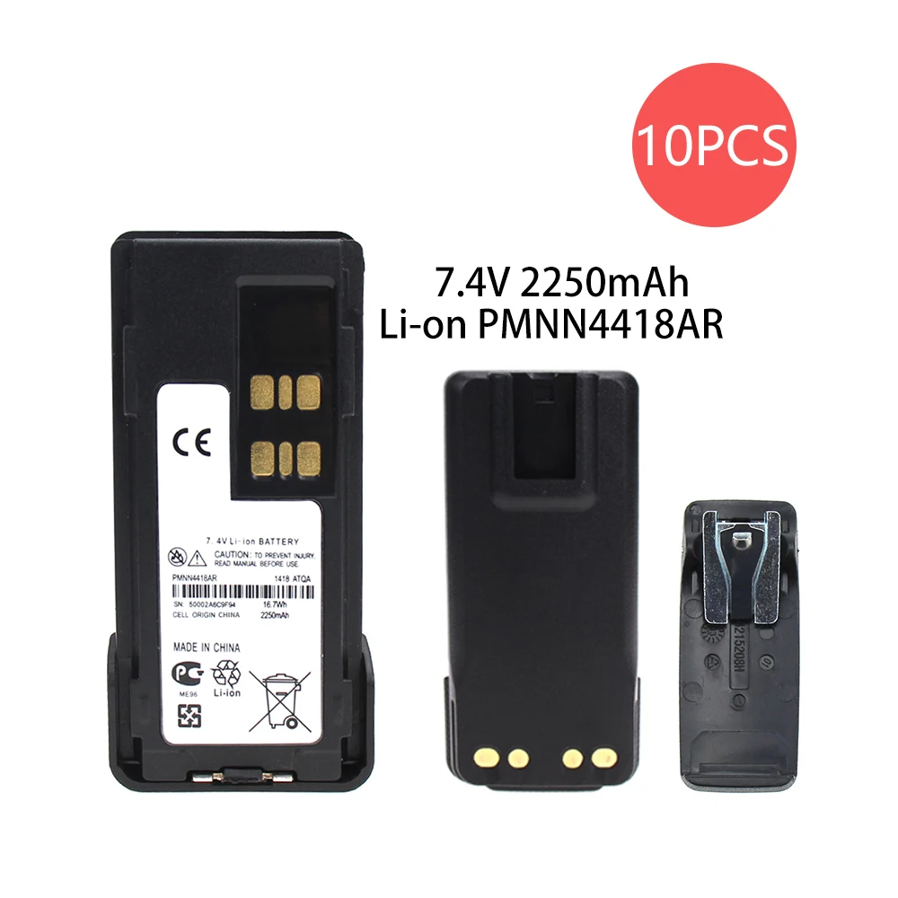 Сменный аккумулятор 10X совместимый с Motorola DP2400 P6600 PN pmn441 PMNN4415 PMNN4416 DP2600 | Запчасти и аксессуары для раций -4000108688751