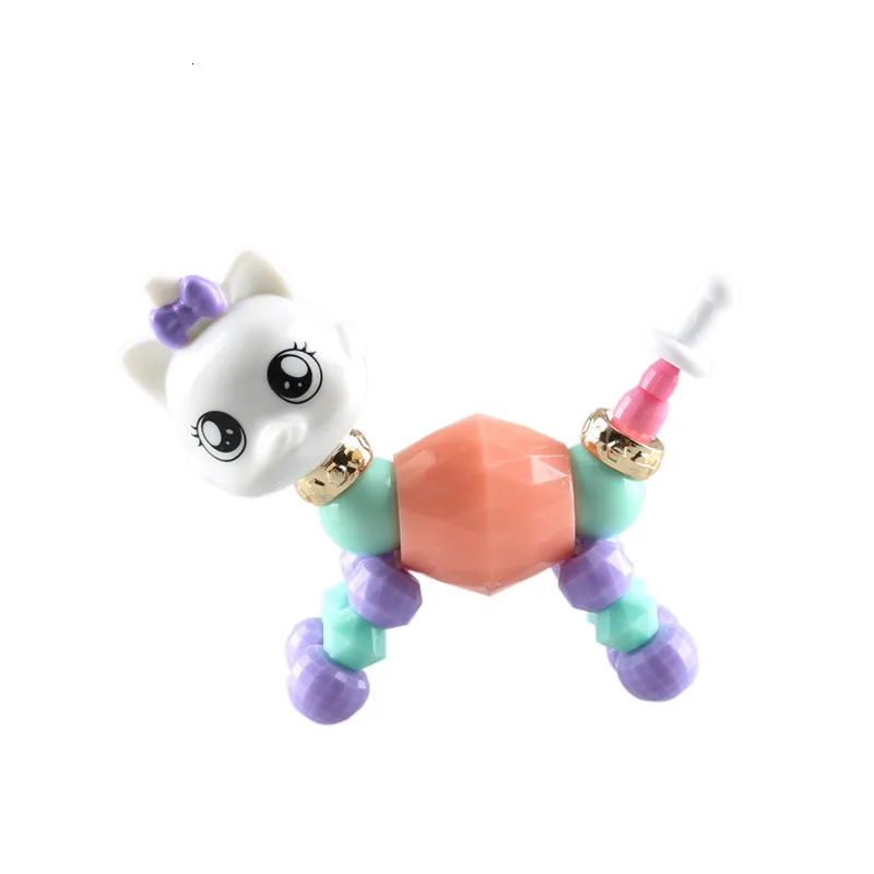 8 шт. набор детский мультфильм Деформация Diy игрушка Дети Твист магическое животное браслет для животных для девочек вечерние Рождество X-mas подарок