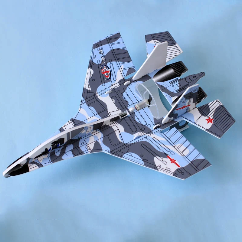 DIY LED SU27 SU35 electric hand throwing glider airplane foam airplane model party glider airplane toy children's game 3 DIY LED SU27 SU35 electric hand throwing glider airplane foam airplane model party glider airplane toy children's game 3