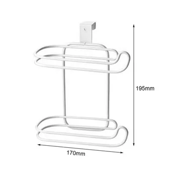 

Bathroom Toilet Seat Roll Paper Holder Hanging Organizer 2 Layers Stainless Steel Tissue Towel Shelf Kitchen Storage Rack Door