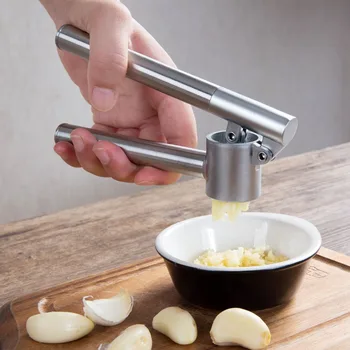 

1PC Stainless Steel Manual Garlic Press Nutcracker Crusher Kitchen Vegetables Ginger Squeezer Handheld Garlic Mincer Tool