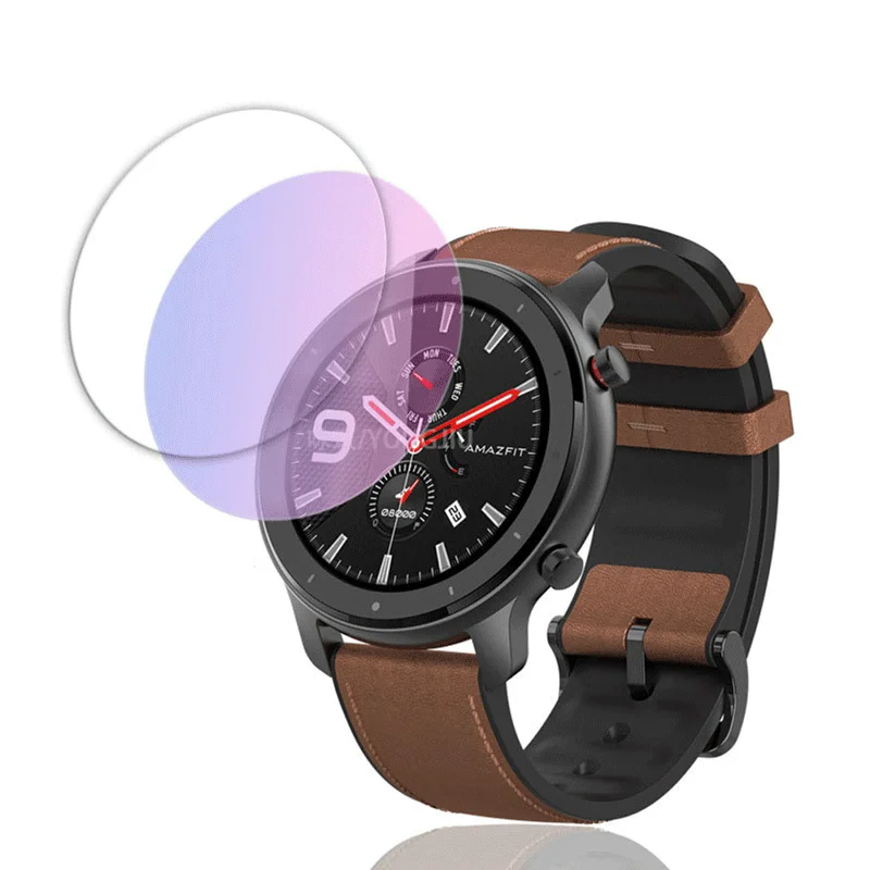 New Clear Film Tempered Glass Screen Protector For Xiaomi Huami Amazfit GTR Smart Watch 42/47mm Protective Devices | Электроника