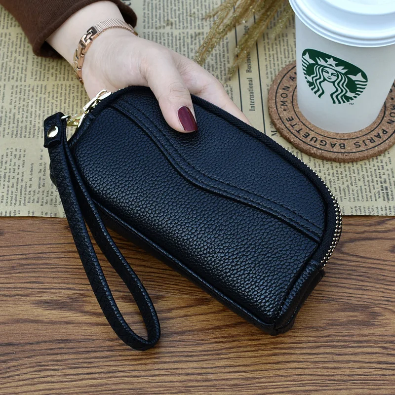 

2018 New Style WOMEN'S Handbag Double Zipper Cool Mobile Phone Coin Bag Versitile Fashion Purse