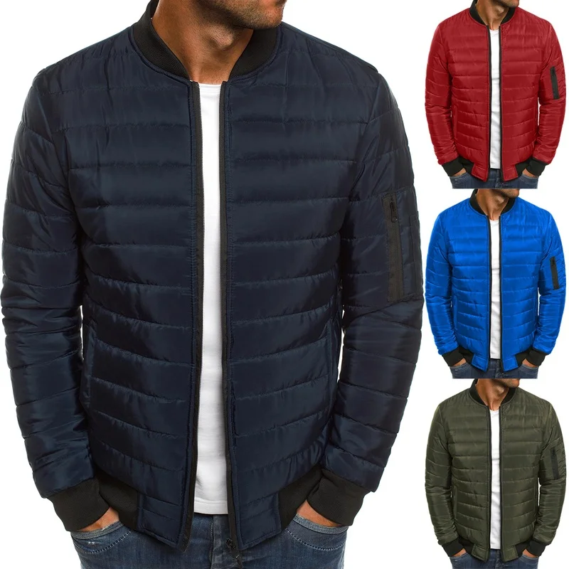 

2020 Men new Winter Jackets Casual Parkas Men Windbreak Solid Quality Thicker Coats Hooded Solid Slim Fit Fashion Brand Clothing