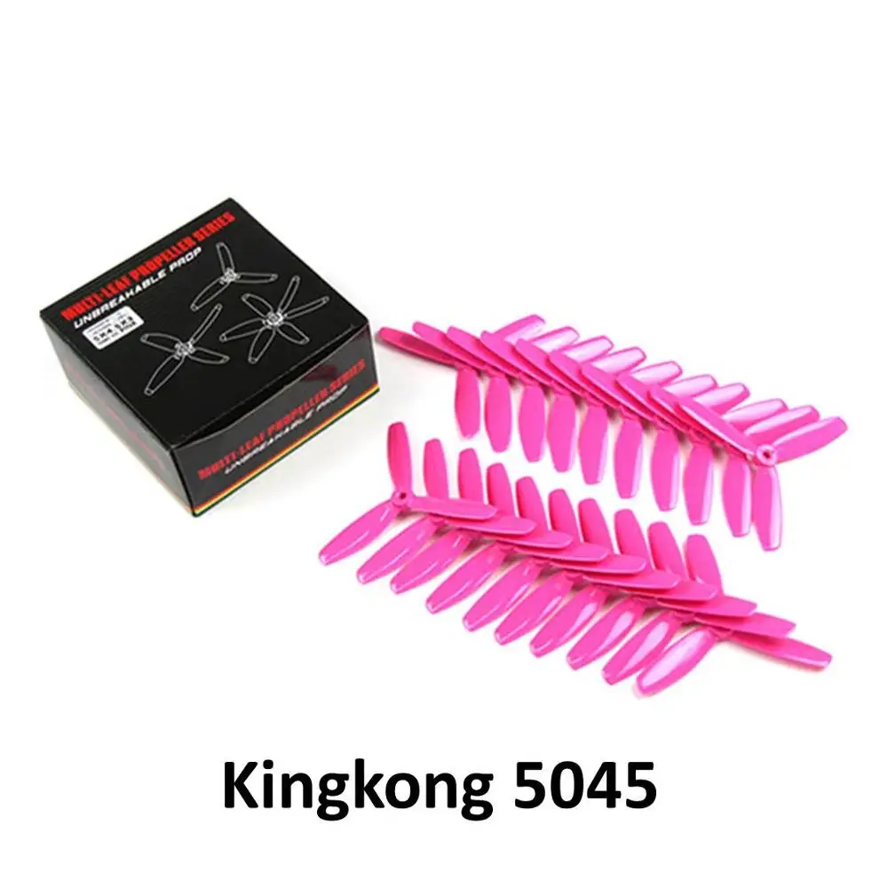 10 пар Kingkong 5045 5x4 5x3 3-лопастные одноцветные пропеллеры CW CCW лезвие для FPV
