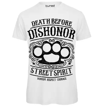 

T-Shirt Divertente Uomo Maglietta Con Stampa Ironica Death Before Dishonor Tuned 2018 Brand T Shirt Homme Tees