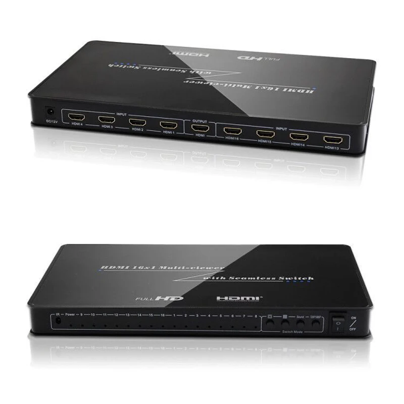 16x1 HDMI мульти зритель экран сплиттер HDMI изображение мультизритель 16 в 1 из 1080P игры HD Дисплей аудио видео конвертер ПК к ТВ