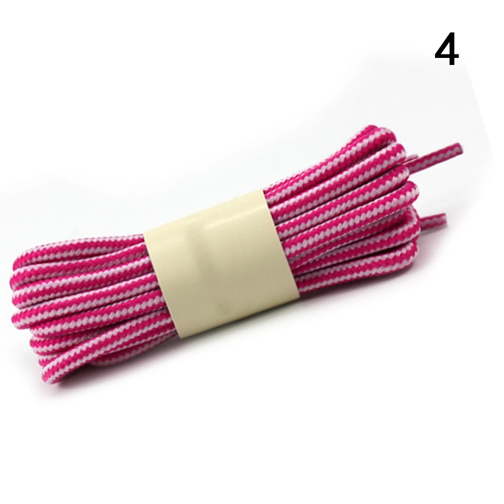 1 pair Double Color Striped Round Shoelaces For Unisex Boots Sport Shoes Sneakers High Quality Casual Shoes Shoelaces 120/150 cm