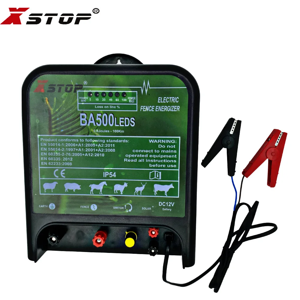 DC 12V Battery Powered Electric Fence Energizer Output On 5Joules 120KM
