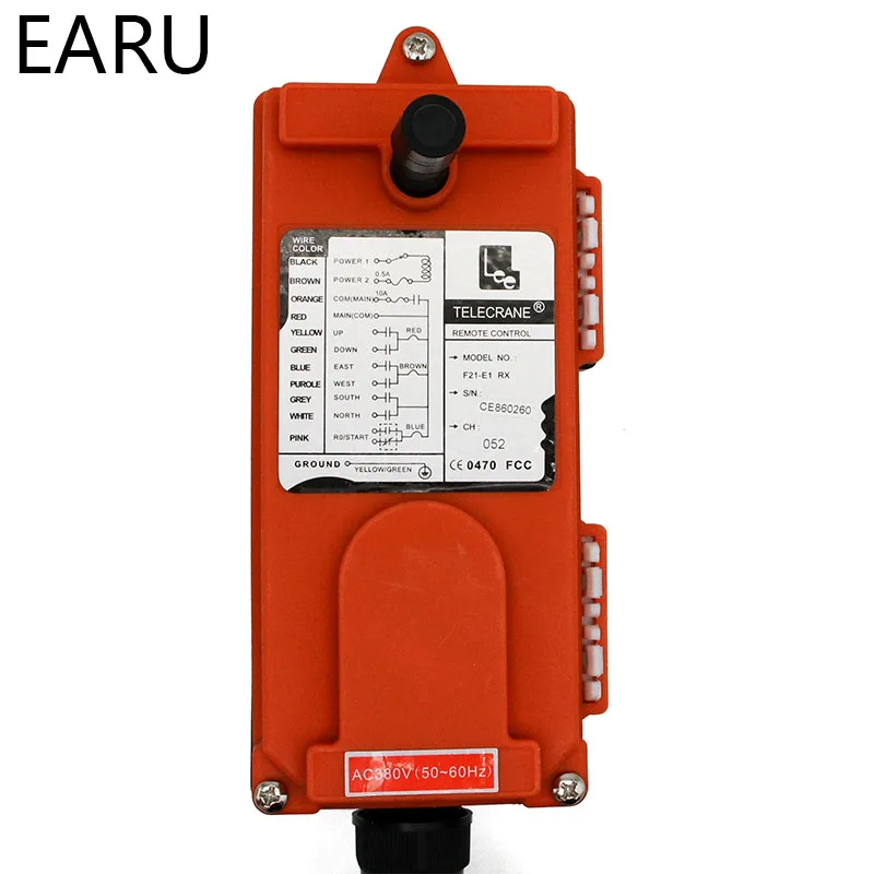  Wireless Industrial Remote Controller Switches Hoist Crane Control Lift Crane 1 Transmitter + 1 Rec