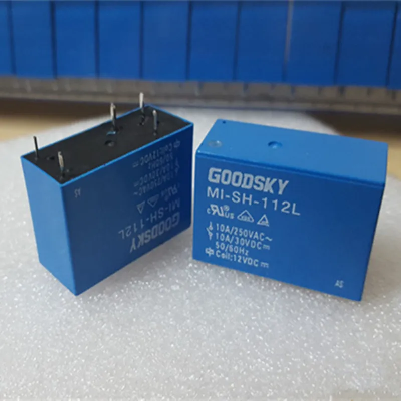 100 шт./лот Мощность реле MI-SH-112L 12V 10A 250VAC/30VDC 5pin