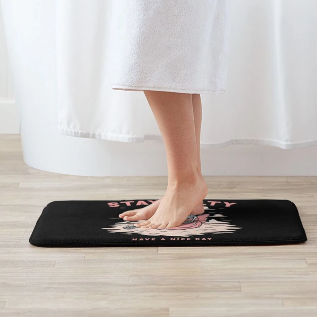 Stay Salty Mat Rug Carpet Anti-Slip Floor Mats Bedroom Skeleton