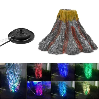 

LED Fish Tank Lamp IP68 Waterproof LED Bubble Volcano Colorful Bubble Lamp Aquarium Licht Decoratie Aquarium Ornament