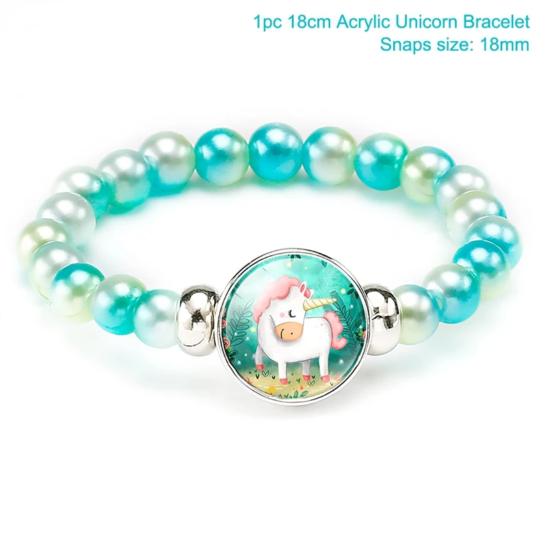 unicorn bracelet13 Браслет с единорогом, единорогом, вечерние украшения, 1 день рождения, Декор, детский Единорог, подарок на день рождения, подарок на крещение - Цвет: unicorn bracelet13