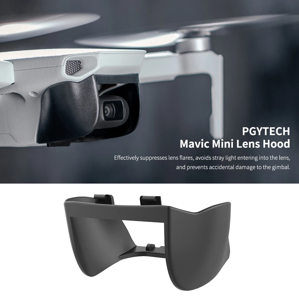 New QXG Lens Hood sun Protection Case For DJI Mavic Mini Drone PTZ Camera Protective Hood Sunshade Cover Anti-Glare Shield Accessories 