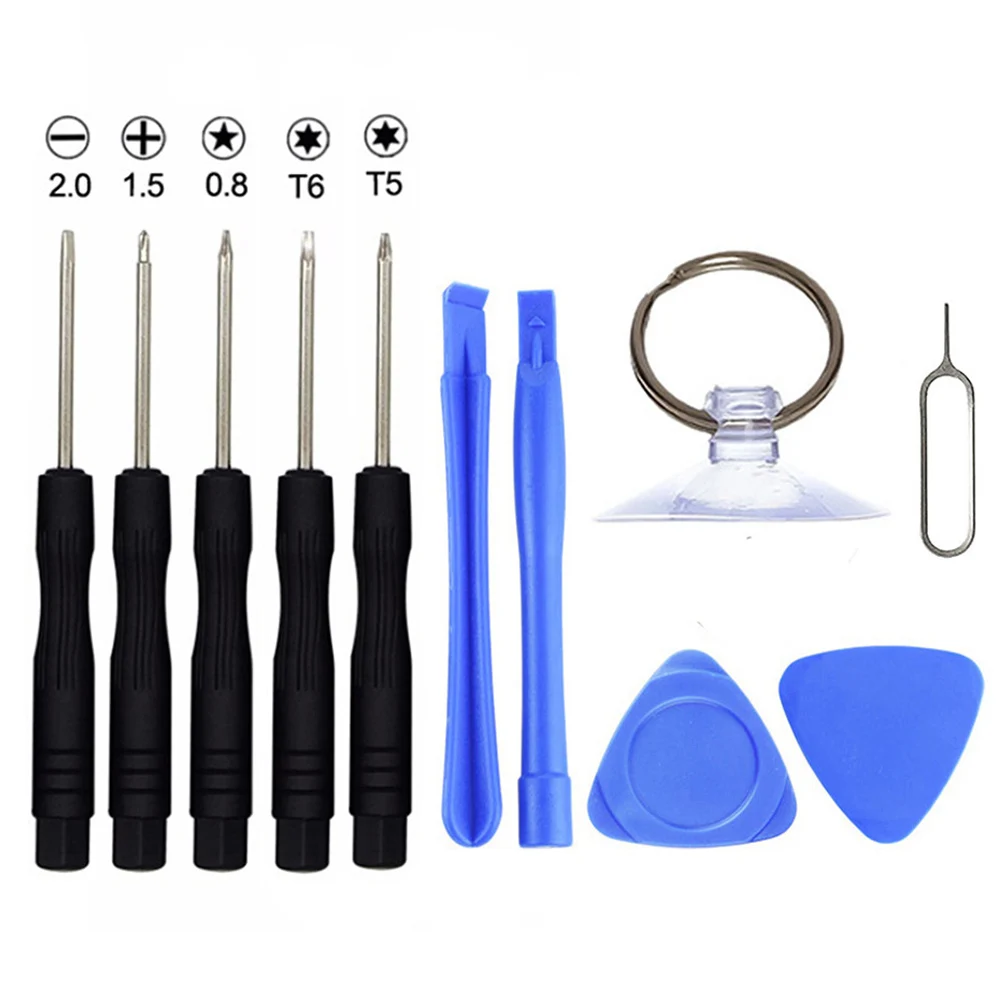 

BUYRUO 11 in 1 Opening Tools Disassemble Kit for cell Phone 6 6s 7 7s 8 8s Smart Mobile Phone Repair Tools Kit Screwdriver Set