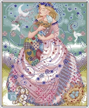 

25-MD-11 witch Counted Cross Stitch 11CT 14CT 18CT DIY Cross Stitch Kits Embroidery Needlework Sets