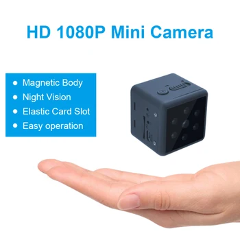 

Mini Camera HD 1080P Magnetic Home Security Wireless Camera Baby Monitor CMOS Sensor Recorder Wearable Secret Camera No WIFI