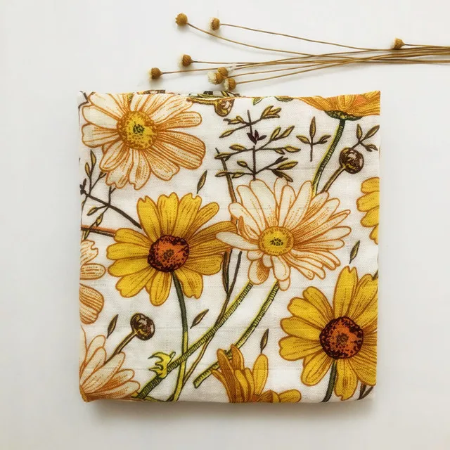 60*60cm Muslin Bamboo Cotton Baby Blanket Baby Newborn Blankets Newborn Swaddle Wrap Burp Cloths Towel Pielucha dropshipping Sun-F