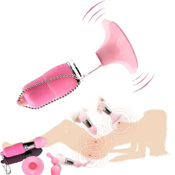 Mini 3 In 1 Vibrator Clitoris Stimulator Masturbation Nipple Stimulation Massager Adult G Spot Vibrator Sex Toys For Woman Man 2