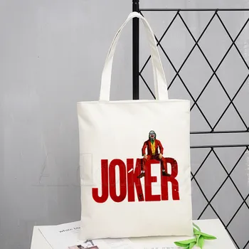 

Joker Joaquin Phoenix Women Foldable Canvas Shoulder Bag Canvas Tote Eco Shopping Bag Canvas Tote Bag Casual HandBag Daily Use