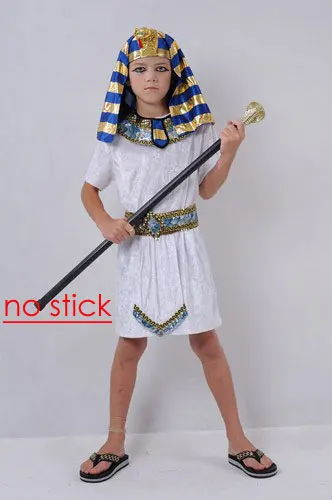 Umorden/семейный сексуальный костюм Клеопатры для женщин и девочек, костюмы Фараона для мальчиков на Хэллоуин, новогоднее нарядное платье - Цвет: boys