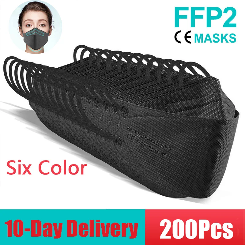 10-200 шт. маски FFP2 6 цветов | Красота и здоровье